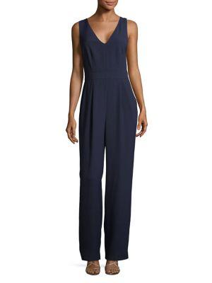 Eliza J Knotted V-neck Jumpsuit