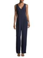Eliza J Knotted V-neck Jumpsuit