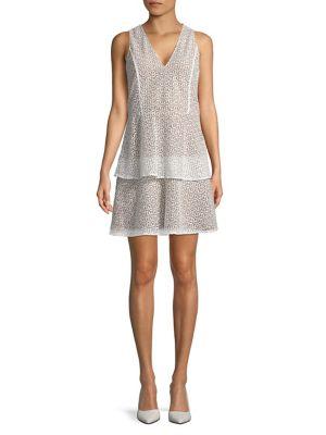 Michael Michael Kors Sleeveless Lace Tiered Dress