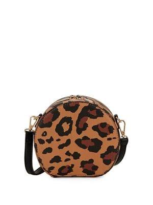 Design Lab Leopard-dot Circle Crossbody