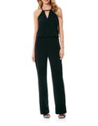 Laundry By Shelli Segal Solid Halter Jumpsuit