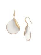 Robert Lee Morris Collection Soft Spoken Crystal Petal Drop Earrings