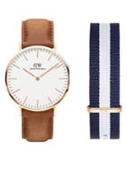 Daniel Wellington Classic Leather-strap Watch