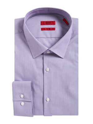 Hugo Boss Joey Textured Slim-fit Dress Shirt