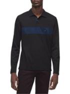 Calvin Klein Regular-fit Colorblock Striped Cotton Rugby Shirt