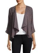 B Collection By Bobeau Draped Open-front Cardigan