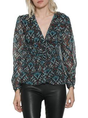 Walter Baker Joan Bohemian-print Top