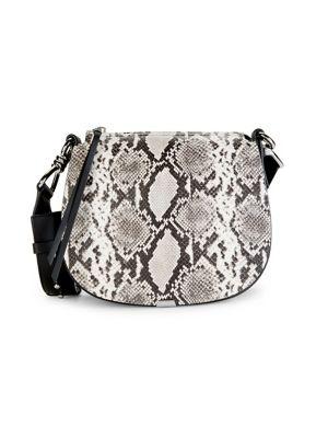 Allsaints Snake-print Crossbody Bag