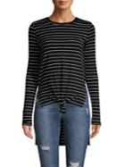 Design Lab Striped Knot-front Top