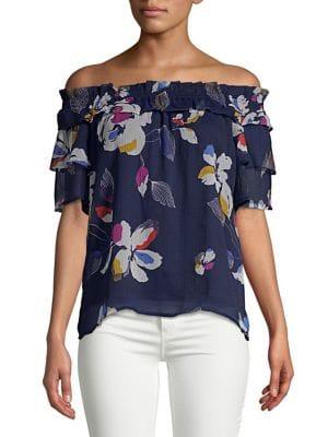 Vero Moda Frida Floral Off-the-shoulder Top