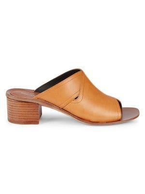 Diane Von Furstenberg Hazel Black Cross Leather Mules