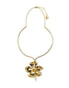 Vince Camuto Amazonian Pearl Flower Statement Necklace