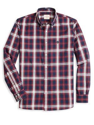 Brooks Brothers Red Fleece Plaid Slim-fit Button-down Shirt
