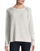 French Connection Ella Mesh Knit Sweater
