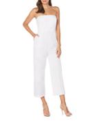 Laundry By Shelli Segal Strapless Eyelet Cutout Jumpsuit