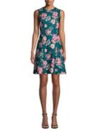 Vince Camuto Floral Sleeveless Fit-&-flare Dress