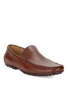 Black Brown Beamer Leather Loafers