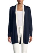 Calvin Klein Long Open Cardigan With Trim