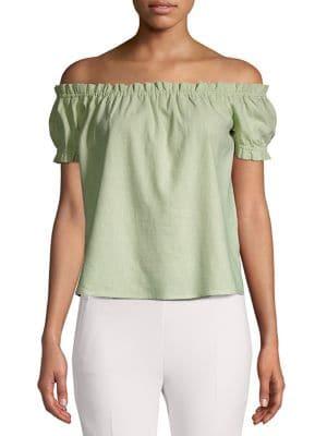 Vero Moda Ana Off-the-shoulder Linen Top
