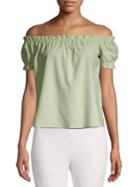 Vero Moda Ana Off-the-shoulder Linen Top
