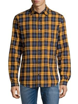 Jack & Jones Windowpane Plaid-print Shirt