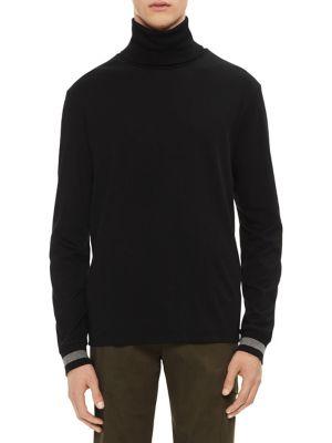 Calvin Klein Regular-fit Tipped-cuff Turtleneck