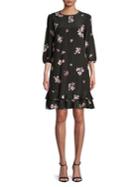 Max Mara Studio Floral Printed Tiered-hem Dress