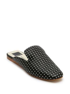 Dolce Vita Brie Polka Dot Leather Mules