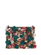 Franchi Floral Accented Clutch