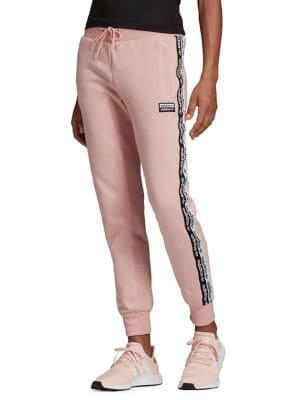 Adidas Fleece Trimmed Drawstring Pants
