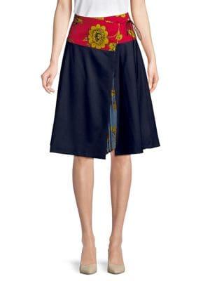 Weekend Max Mara Floral A-line Skirt