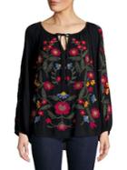 Context Embroidered Floral Top