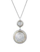 Lucky Brand Semi-precious Stone Openwork Pendant Necklace