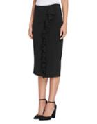 Tahari Arthur S. Levine Asymmetrical Ruffle Skirt