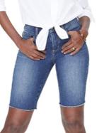 Nydj Briella Frayed Denim Shorts