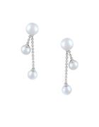 Effy 6mm-8mm Freshwater Pearl And 14k White Gold Drop Earrings