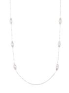Carolee Essentials 2 Sterling Silver & 7-8mm White Pearl Station Necklace
