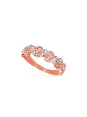 Morris & David 14k Rose Gold & 1 Tcw Diamond Ring