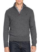 Polo Big And Tall Cotton Half-zip Sweater