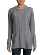 Lord & Taylor Cable-knit Tunic Sweater