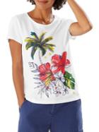 Tommy Bahama Party Palm Cotton-blend Tee