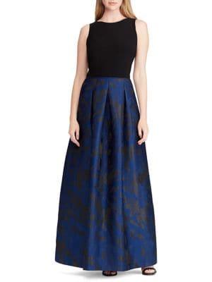 Lauren Ralph Lauren Pleated Sleeveless Fit-&-flare Dress