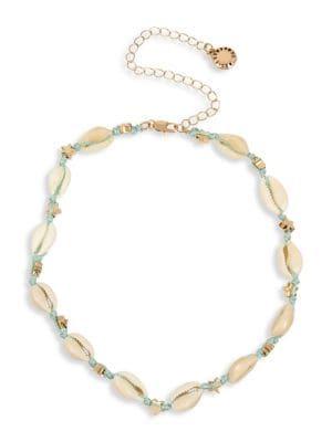 Bcbgeneration Beachcomber Goldtone & Puka Shells Star Choker Necklace