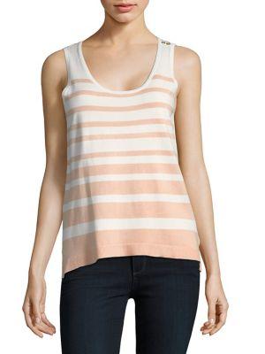 Jones New York Striped Knit Tank Top