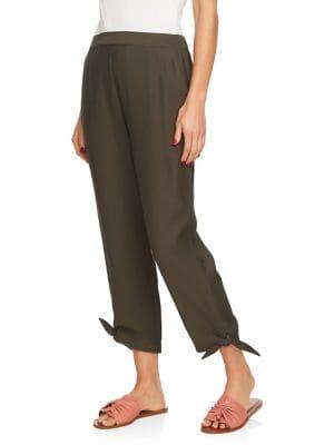 1.state Flat Front Tie Hem Pants