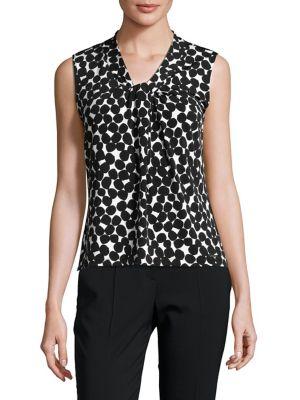 Calvin Klein Polka Dot Sleeveless Top