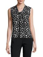 Calvin Klein Polka Dot Sleeveless Top