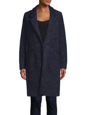 Context Faux Fur Notch Lapel Coat