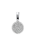 Michael Kors Sterling Silver & Pave Crystal Disk Charm