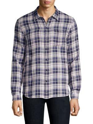 John Varvatos Star U.s.a. Check Plaid Button-down Shirt